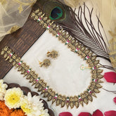 Vriksham Traditional South Indian Gold Lakshmi Long Neckpiece-G19165